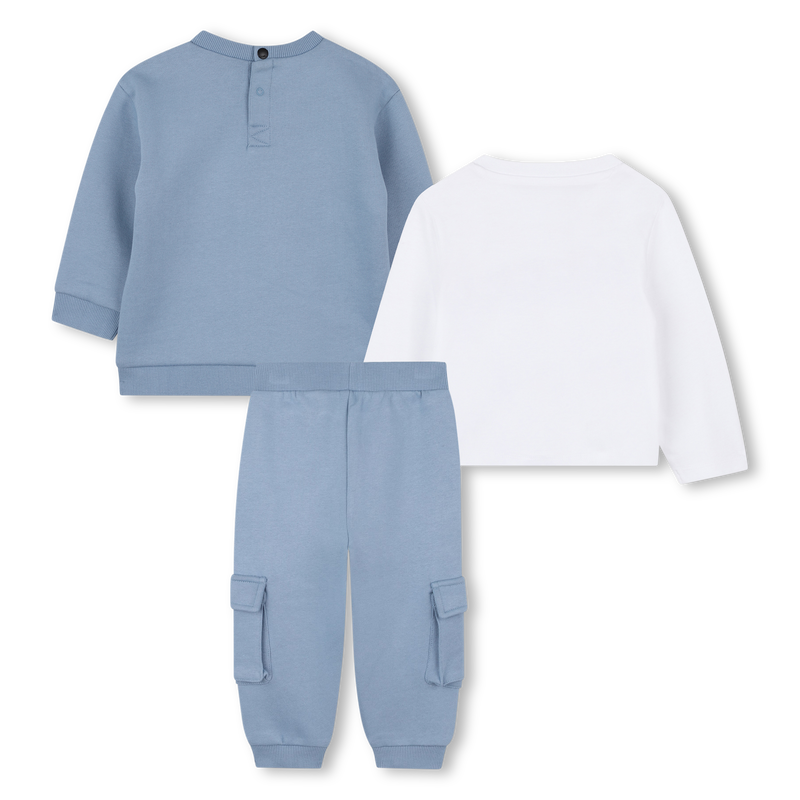 Set sweatshirt, broek en t-shirt KARL LAGERFELD KIDS 
                        BOY