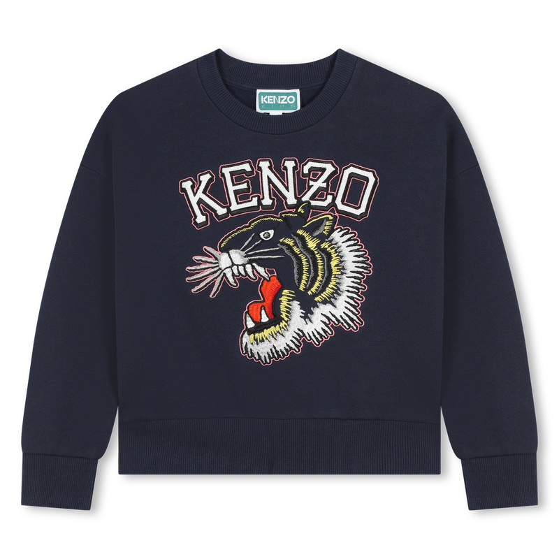Katoenen sweater borduurwerk KENZO KIDS 
                        GIRL