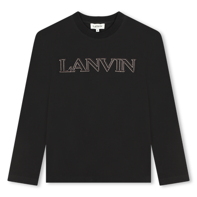 T-shirt avec sigle brod&eacute; LANVIN GARCON