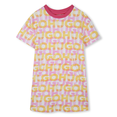 Fleece jurk met print HUGO GIRL