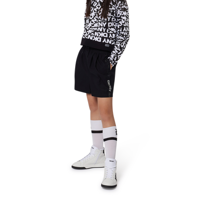 Short en coton &agrave; strass DKNY FILLE