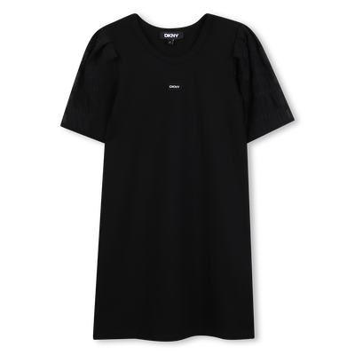 Feestjurk in 2 materialen DKNY GIRL