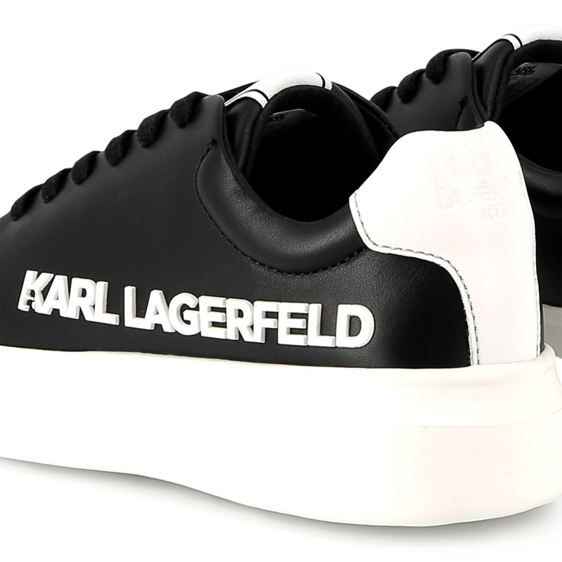 Baskets en cuir &agrave; lacets KARL LAGERFELD KIDS 
                        UNISEXE