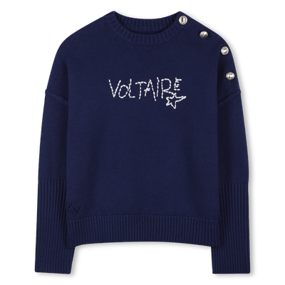 PULL COL ROND ZADIG & VOLTAIRE FILLE
