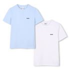 Lot de 2 T-shirts, CIEL BLANC, hi-res
