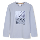 T-shirt met lange mouwen, LICHT BLAUW, hi-res