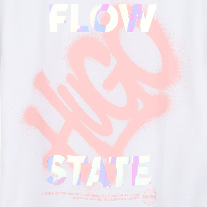 Tee-shirt manches courtes HUGO 
                        FILLE