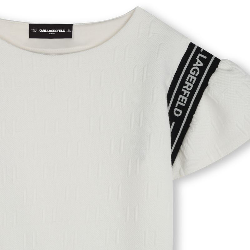 T-shirt &agrave; manches volant&eacute;es KARL LAGERFELD KIDS 
                        FILLE
