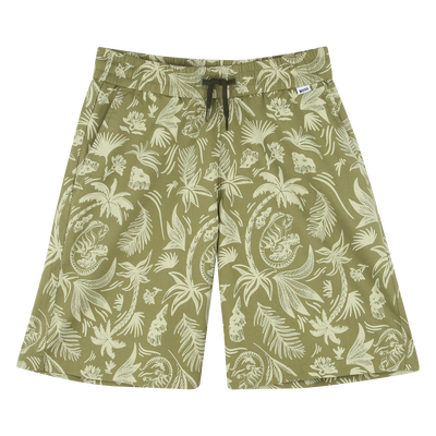 Katoenen bermuda met print BOSS JONGEN