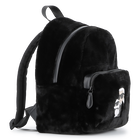 Kleine rugzak gemaakt van donzige fleece KARL LAGERFELD KIDS 
                    GIRL
