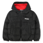 Doudoune doubl&eacute;e &agrave; capuche HUGO 
                    FILLE