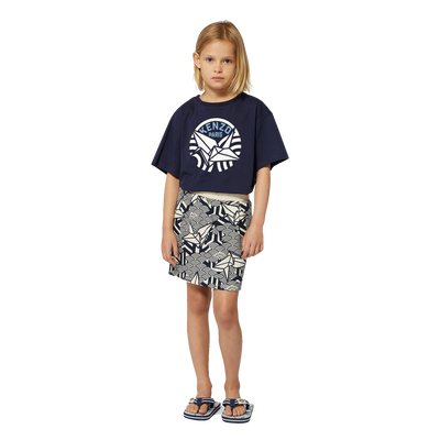 T-shirt met logoprint KENZO KIDS GIRL