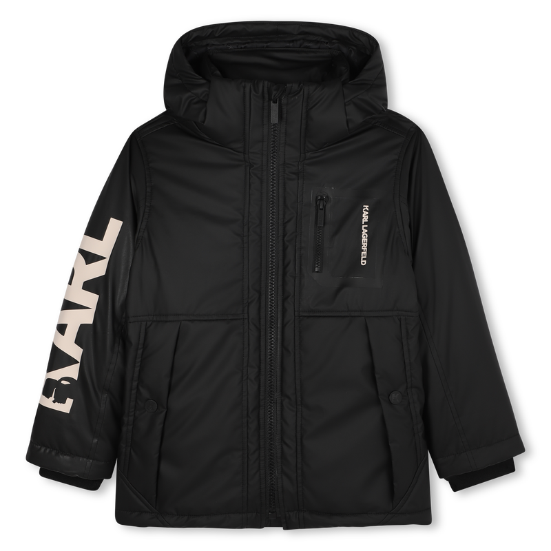 Parka met capuchon KARL LAGERFELD KIDS 
                        BOY