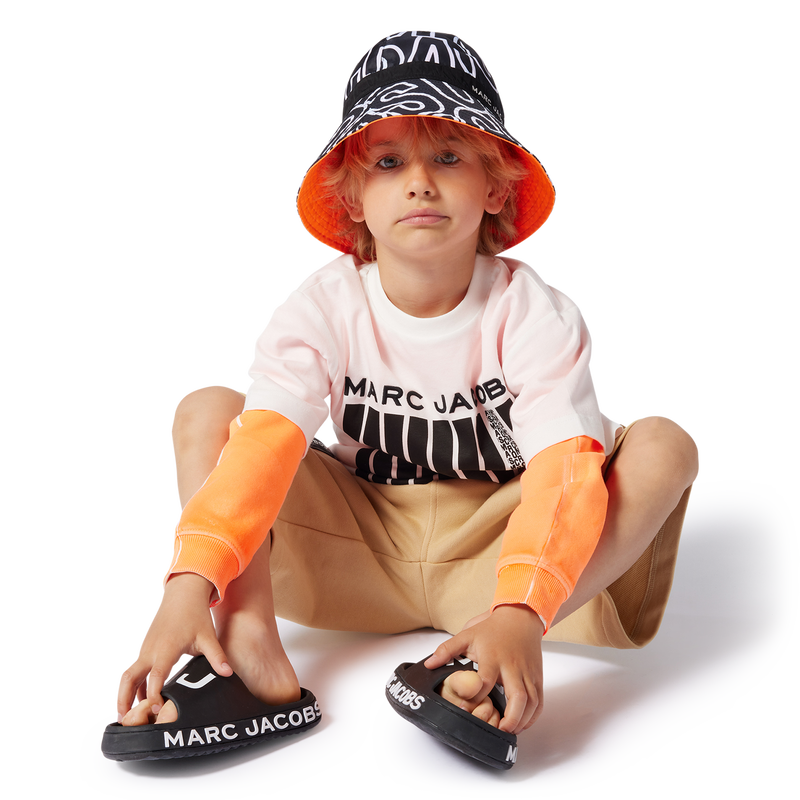 Lange bermuda van katoenfleece MARC JACOBS 
                        BOY