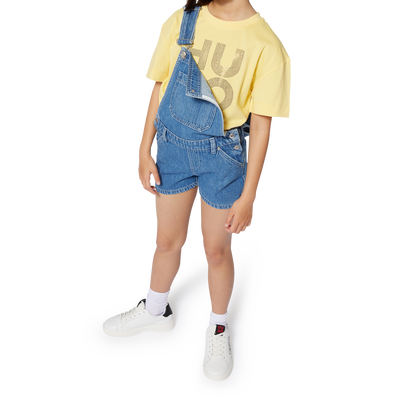 Salopette short en jean HUGO FILLE