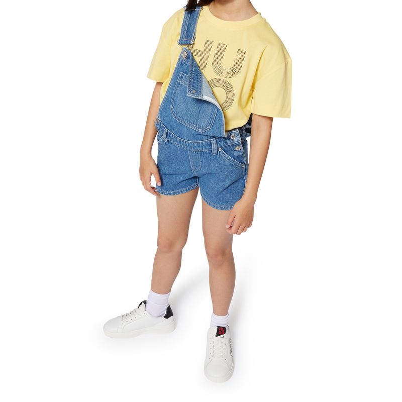 Salopette short en jean HUGO 
                        FILLE