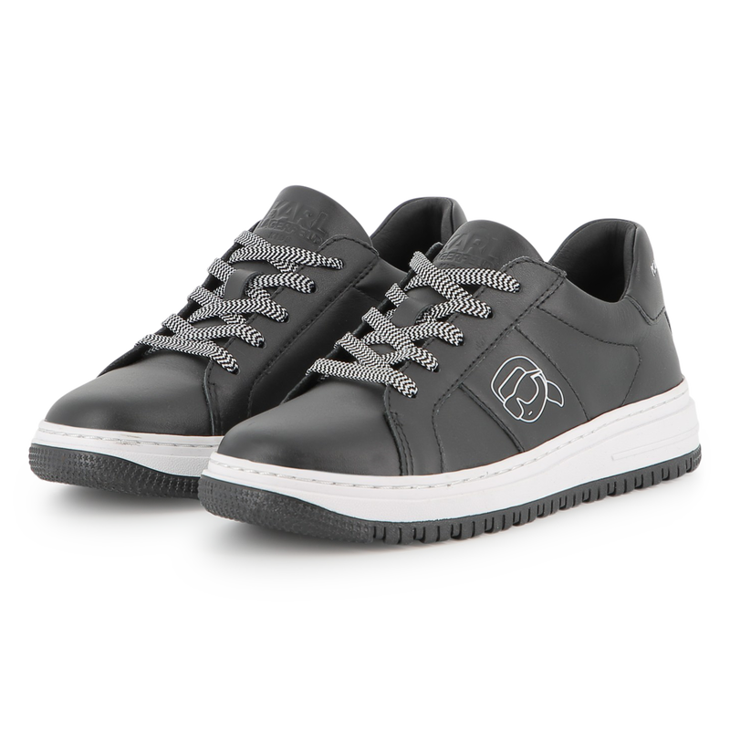 Baskets basses à lacets KARL LAGERFELD KIDS 
                        UNISEXE