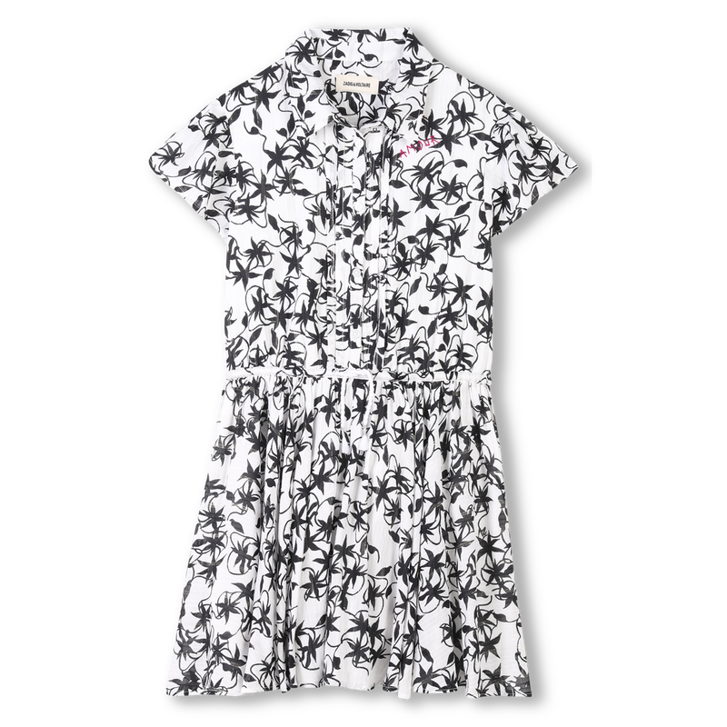 Robe imprim&eacute;e boutonn&eacute;e ZADIG VOLTAIRE 
                        FILLE
