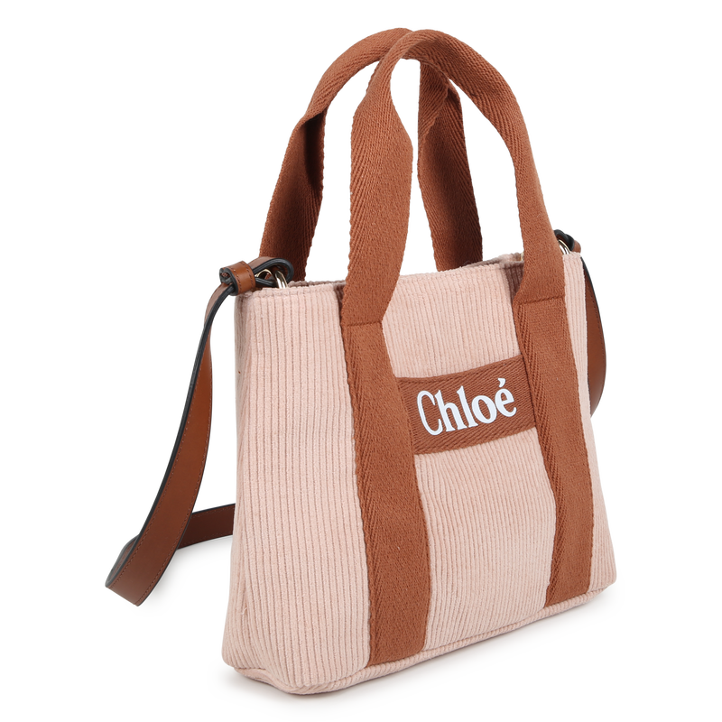 Tas met schouderriem, velours CHLOE 
                        GIRL