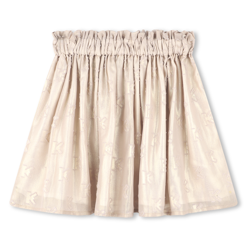 Rok van lam&eacute;-jacquard KENZO KIDS 
                        GIRL