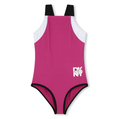 Maillot 1 pi&egrave;ce tricolore DKNY FILLE