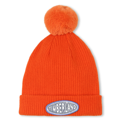 Fleece gebreide muts met pompon TIMBERLAND BOY