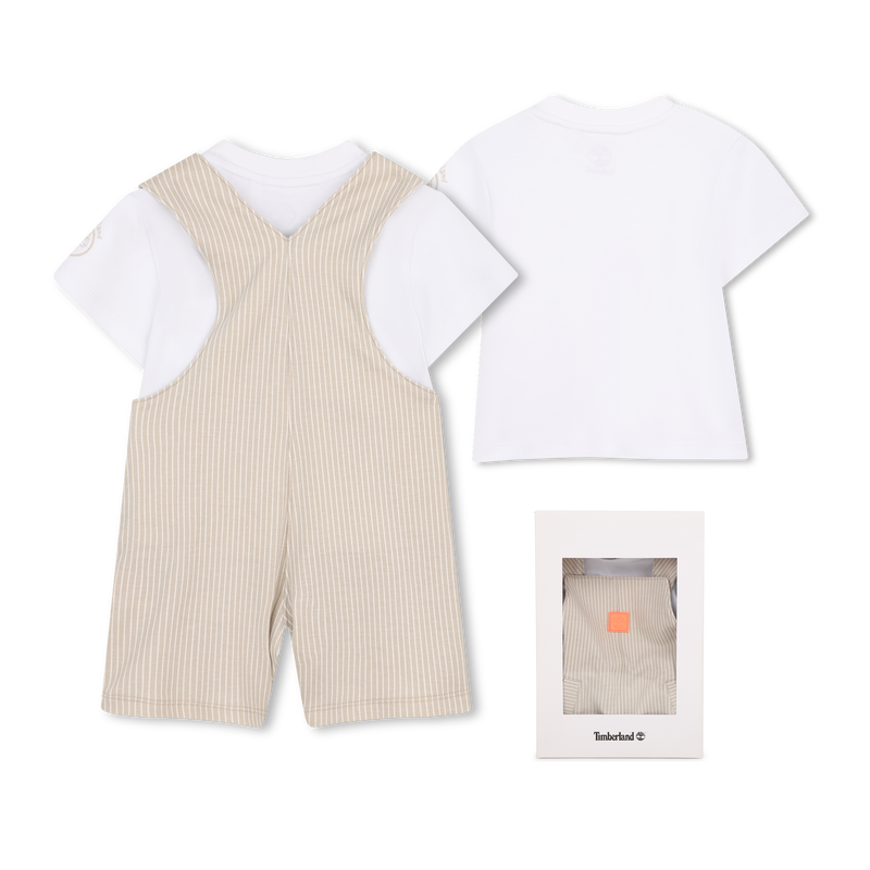 ENSEMBLE SALOPETTE ET T-SHIRT TIMBERLAND 
                        GARCON