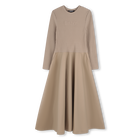 Robe longue bi-mati&egrave;re DKNY 
                    FILLE