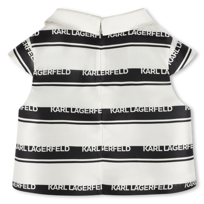 Blouse &agrave; rayures sigl&eacute;es KARL LAGERFELD KIDS FILLE