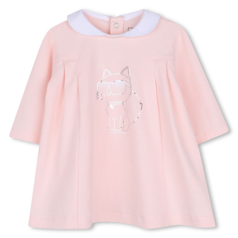 Langarm jurk KARL LAGERFELD KIDS 
                        GIRL