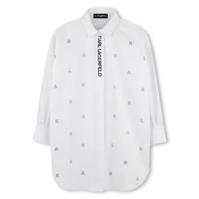 Robe chemise &agrave; manches longues KARL LAGERFELD KIDS FILLE