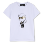 T-shirt met korte mouwen, WIT, hi-res