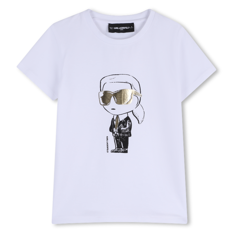T-SHIRT MET KORTE MOUWEN KARL LAGERFELD KIDS 
                        GIRL
