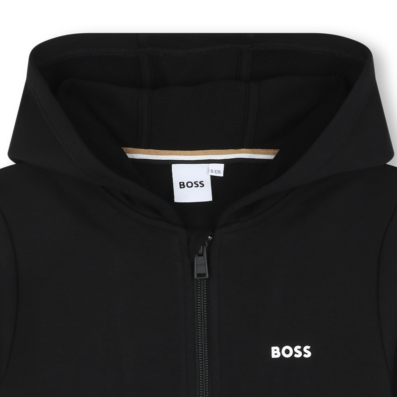 Sweat-shirt zipp&eacute; &agrave; capuche BOSS 
                        GARCON