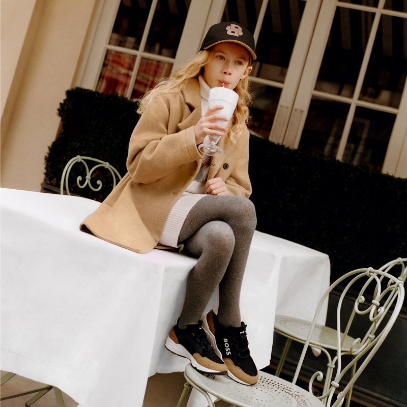 Trui-jurk met steentjes BOSS 
                        GIRL