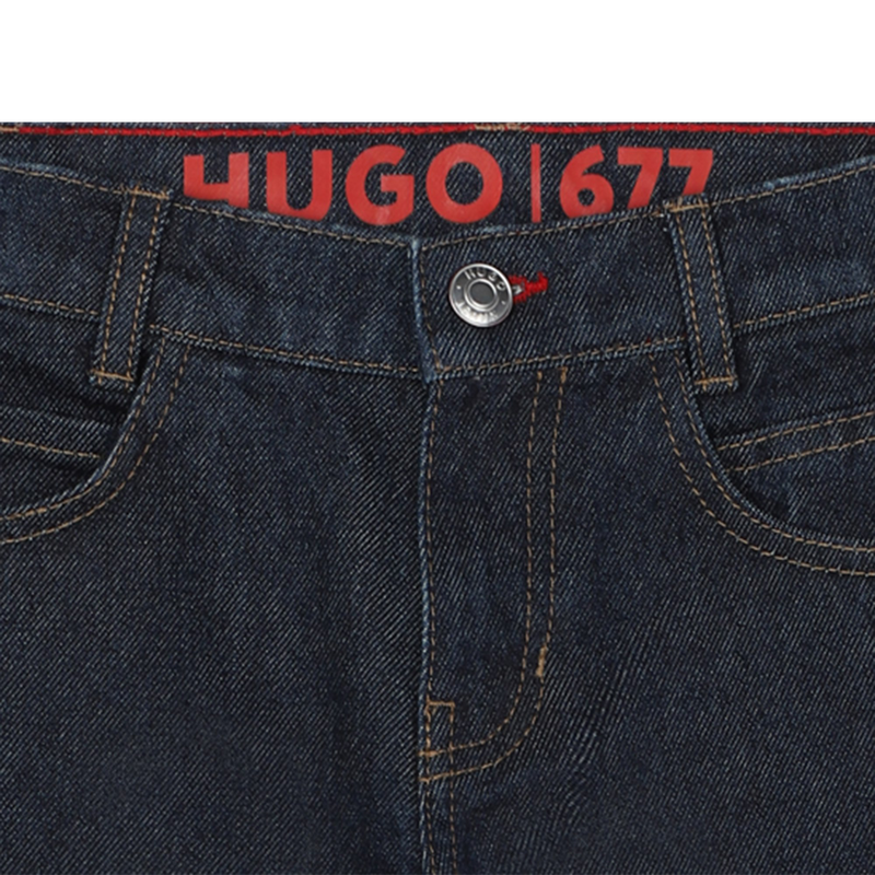 Katoenen 5-pocket-jeans HUGO 
                        BOY