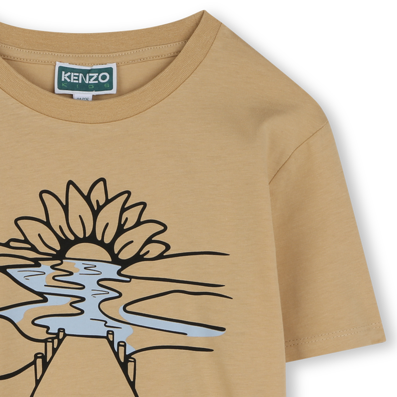 Katoenen T-shirt korte mouw KENZO KIDS 
                        BOY