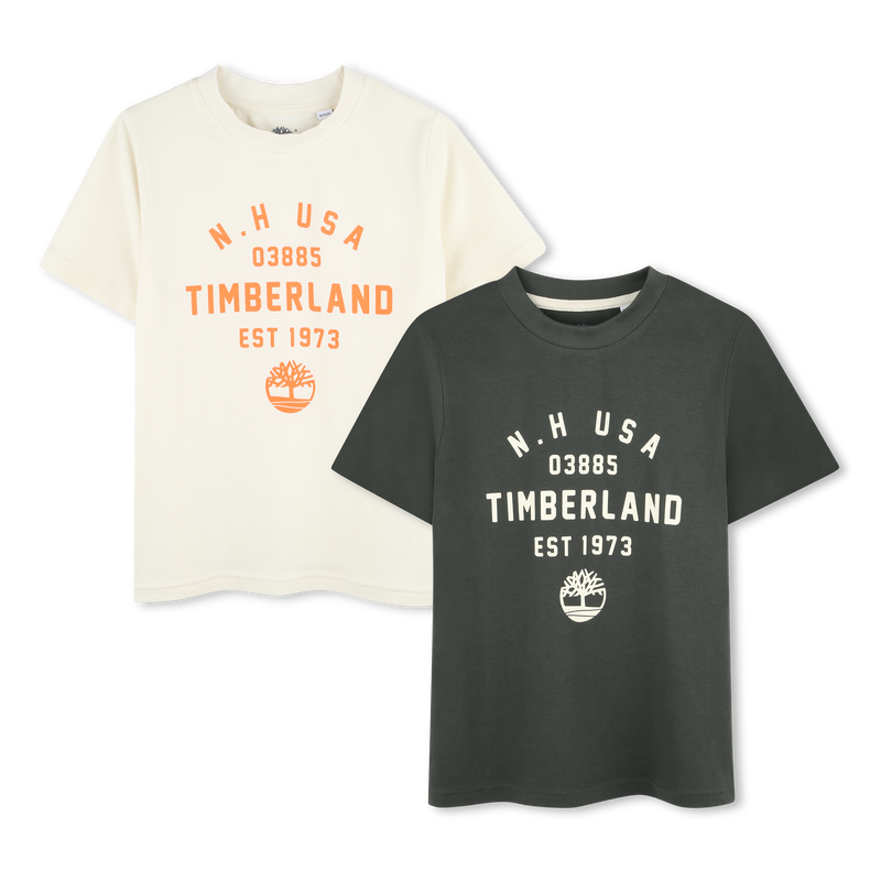 Setje van 2 T-shirts met print TIMBERLAND 
                        BOY