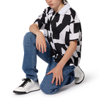 Katoenen overhemd korte mouwen DKNY 
                    UNISEX