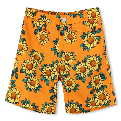 Bermuda van katoensatijn KENZO KIDS JONGEN