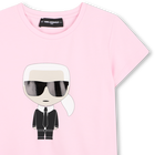 T-shirt illustratie choupette KARL LAGERFELD KIDS 
                    GIRL