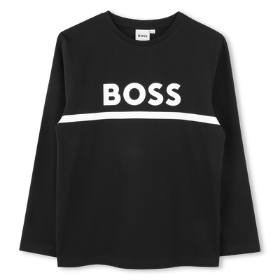 T-SHIRT MET LANGE MOUWEN BOSS BOY