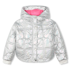 Doudoune m&eacute;tallis&eacute;e &agrave; capuche BILLIEBLUSH 
                    FILLE