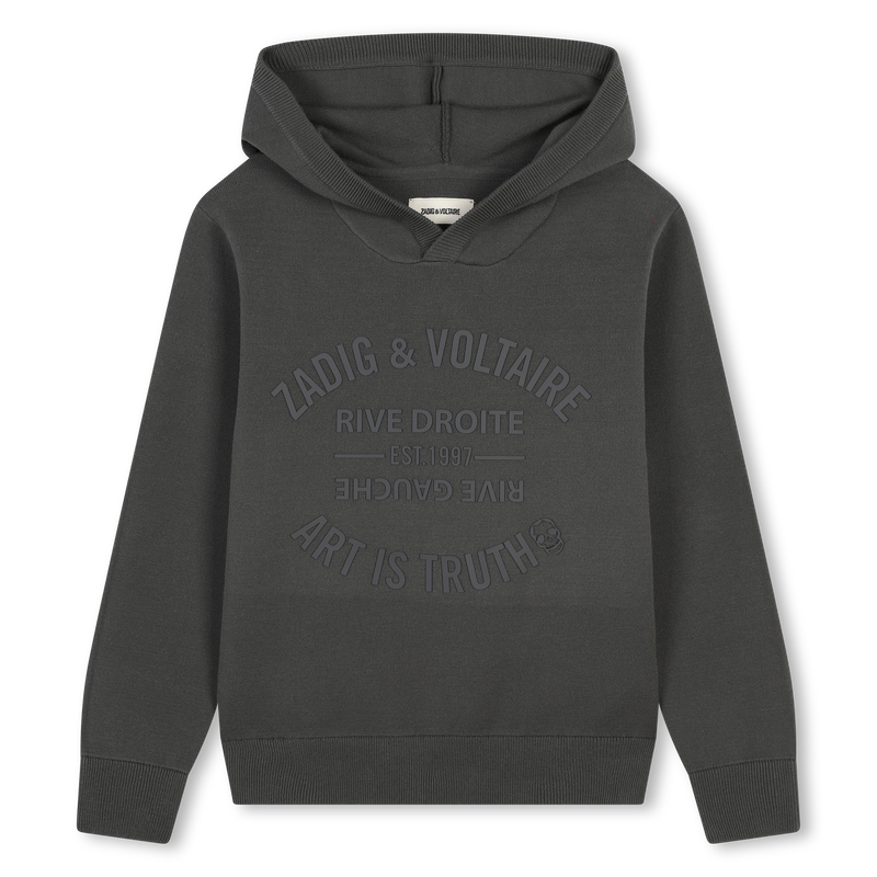 Pull en tricot &agrave; capuche ZADIG & VOLTAIRE 
                        GARCON