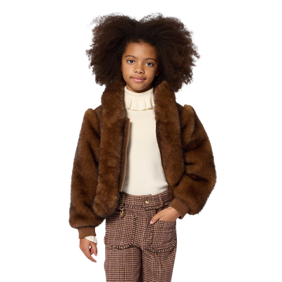 Blouson en polaire duveteuse CHLOE FILLE