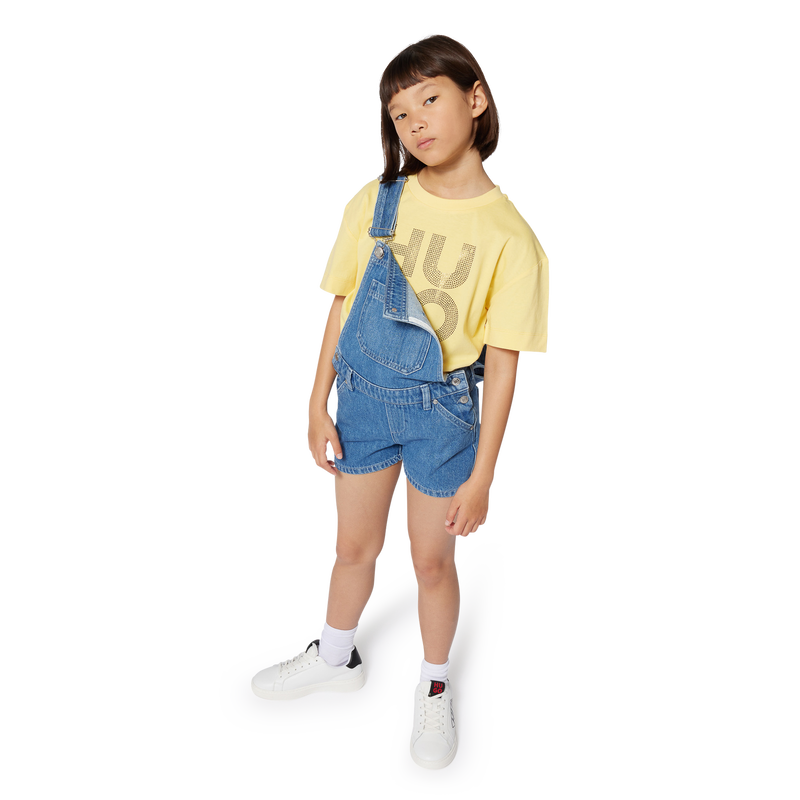 Salopette short en jean HUGO 
                        FILLE