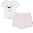 T-SHIRT+SHORT KARL LAGERFELD KIDS 
                    GIRL