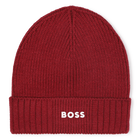 Gebreide muts met logo BOSS 
                    BOY