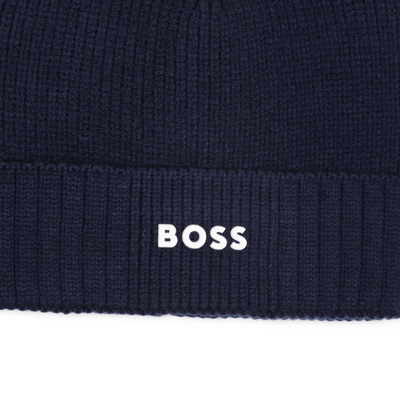 Bonnet tricot avec sigle BOSS 
                        GARCON