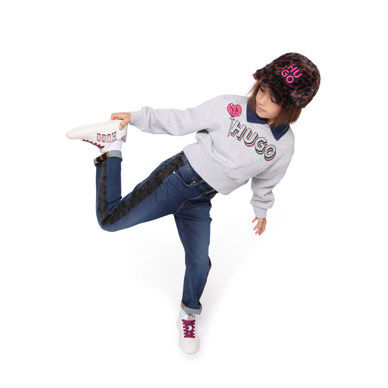 Sneakers met veters en print HUGO 
                    GIRL